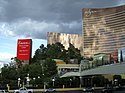 Wynn and Encore on opening day as seen from The Palazzo