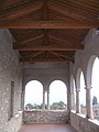 Il portico superiore di Palazzo Albuzzi