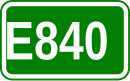 Zeichen der Europastraße 840