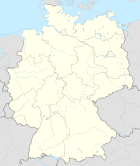 Deutschlandkarte, Position der Stadt Osnabrück hervorgehoben