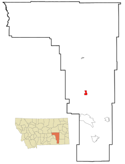 Location of Colstrip, Montana