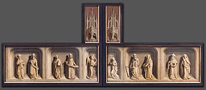 Simon Marmion, Saint Bertin Altarpiece, ca 1459, Reconstruction of side B.