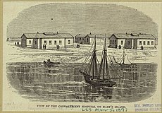 Rekonvalescenthospital på Hart Island, 1877