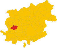 Locatie van Solopaca in Benevento (BN)