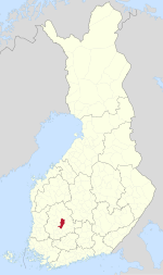Location o Tampere in Finland