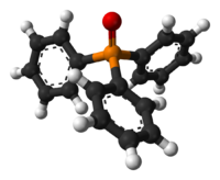 Molecuulmodel van trifenylfosfineoxide