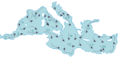 Predominant surface currents for June