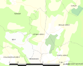 Poziția localității L'Étang-Vergy