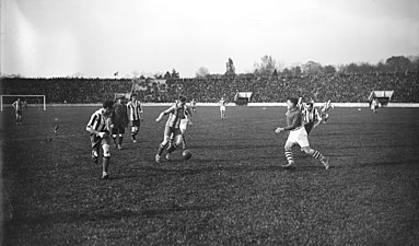 Action de jeu d'un match de football