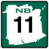 Route 11 marker