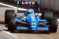 Philippe Alliot im Ligier JS33B beim Großen Preis der USA 1990