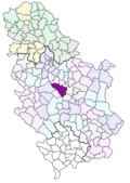 Location of Kutha Kragujevac