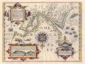 Gammelt nederlandsk kart over stredet. Sundet er oppkalt etter Ferdinand Magellan som seilte gjennom det i 1520. Kart: Jodocus Hondius, 1609