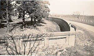 An example of the ha-ha variation used at Yarra Bend Asylum in Victoria, Australia, circa 1900