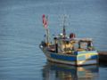 フランス、オレロン島の漁村の小さな漁船。