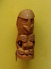 Figura esculpida em madeira. Nova Guiné, s.d.
