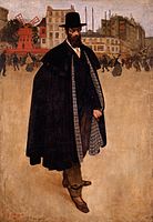 Evenepoels De Spanjaard in Parijs (1897), onder invloed van Manet en Toulouse-Lautrec.