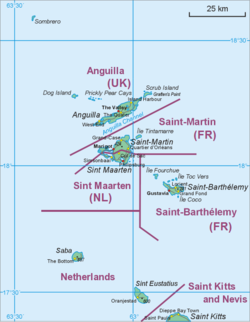 Zemljevid s prikazom lokacije Sabe v povezavi s Svetim Evstahijem in Svetim Martinom.