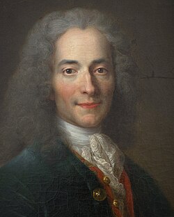 Nicolas de Largillièren maalaus Voltairesta vuodelta 1718