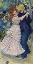 Khiêu vũ Bougival, 1882–1883, (người phụ nữ bên trai là họa sĩ Suzanne Valadon), Bảo tàng Mỹ thuật Boston