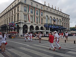 Mairie durant les fêtes de Bayonne en 2018