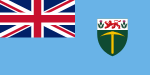 Den ensidigt utlysta staten Rhodesias flagga 1964.