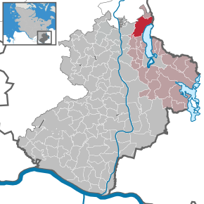 Poziția Groß Sarau pe harta districtului Herzogtum Lauenburg