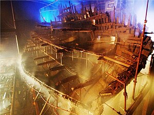 Mary Rose under konservering i Portsmouth