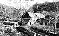 Saint-Gelven : le moulin de Bothoa dans les gorges du Daoulas vers 1920 (carte postale).