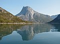 Skjomenfjorden. Taamal on Lappviktind