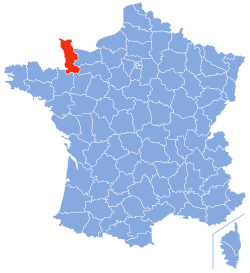 Manches placering i Frankrig