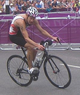 Sven Riederer tijdens de Olympische Spelen van 2012