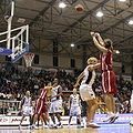 Image 1A three-point field goal by Sara Giauro during the FIBA Europe Cup Women Finals, 2005 in Naples, Italy