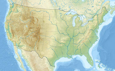 Map of sites preserving Titanis.