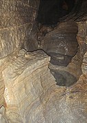 Vue intérieure du site: les Marmites de géant ou cuves.