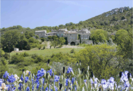 Le hameau des Hautes Valgayettes et l'iriseraie de monsieur Laporte.