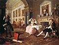 William Hogarth: Série Casamento à la moda: Logo depois do casamento, 1743.