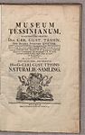 Linnés katalog över Tessins naturalie-samling 1753