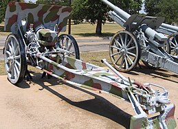 Een sFH 13 in het Museum van de veldartillerie in Oklahoma