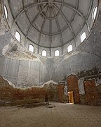 Bâtiment des cérémonies dans le cimetière juif de Tchernivtsi. Mars 2019.