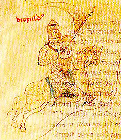 Diopuldo de Swininspiunde im Liber ad honorem Augusti von Petrus de Ebulo (1196)