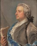 Carl Gustaf Tessin, porträtt målat i pastell 1747 av Gustaf Lundberg.