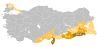 مناطق عربی‌زبان در ترکیه