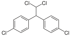 Skeletal formula of DDD