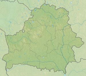 Berezina na zemljovidu Bjelorusije