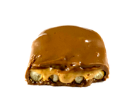 A Take 5-brand candy bar with chocolate covered peanut butter, peanuts, pretzel and caramel