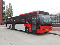 Bus 3330 van het type Berkhof Ambassador in Helmond (Brabant huisstijl).