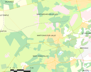 Poziția localității Martignas-sur-Jalle