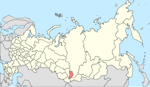 Республика Хакасия Ресей картасында