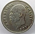 Pierre Nord Alexis auf 5 Centimes von 1905